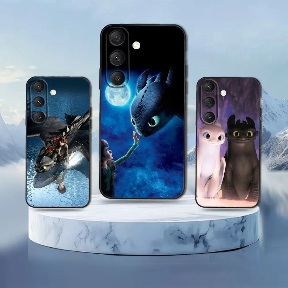 Чехол для телефона «Как T-Train Your D-Dragon» для Samsung Galaxy S25, S24, S21, S22, S23, S30, Ultra, S20, Plus, Fe, Lite, Note, 10,9,5G, черный чехол Телефоны и телекоммуникационные аксессуары