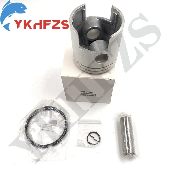 Комплект поршней 6G0-11631-00 (std) для подвесного мотора Yamaha 2-тактный 20HP 25HP 664-11631-00 Diameter67mm 664-11631 6G0-11631