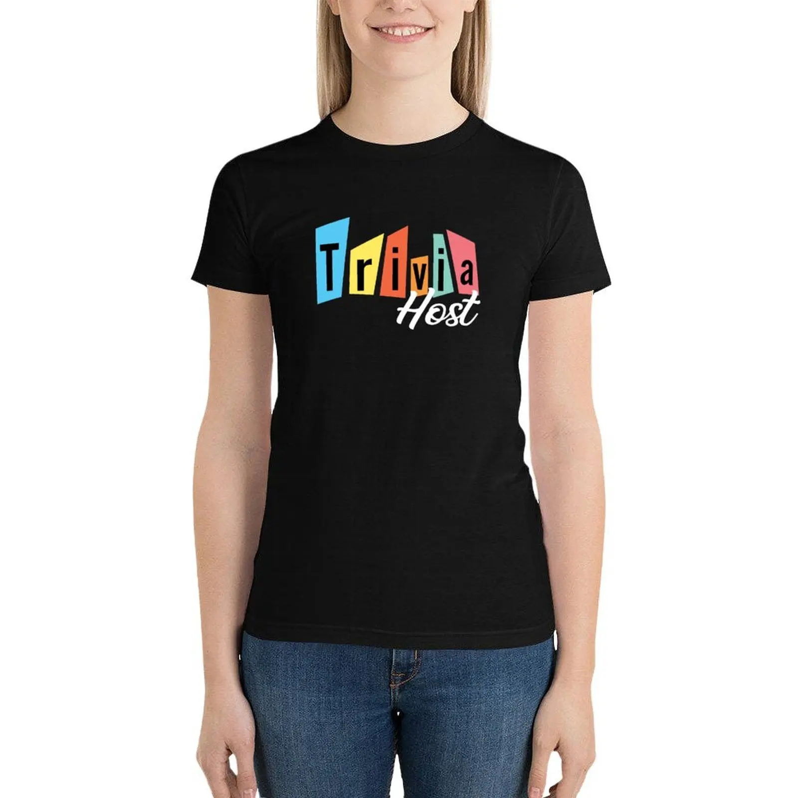Винтажная игра Trivia, игра ночной викторины, ретро, Подарочная футболка Trivia Lover, женские футболки, женская одежда