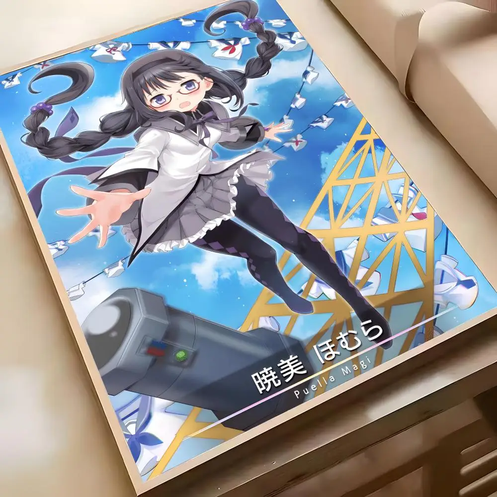 Плакат Puella Magi Madoka Magica HD Art Poster для домашнего бара, кафе, декора, сделай сам, винтажный принт для офиса, дома на стене (art.: 3920d2394a63f) - 3920d2394a63f