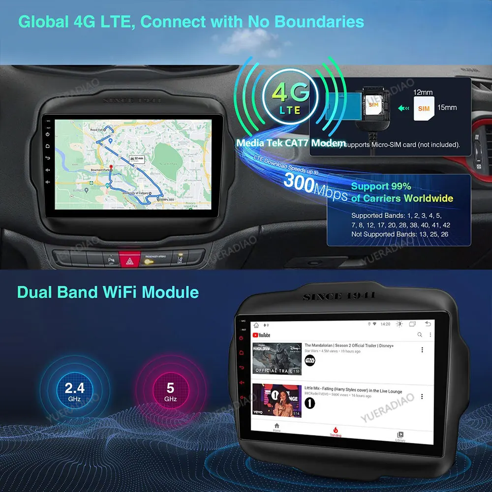 Фото Автомобильное радио Android 15 для Volkswagen TOURAN 2016 2017 2018 BT GPS NAVI Мультимедийный видеоплеер Головное устройство Qualcomm 4G WIFI QLED №4