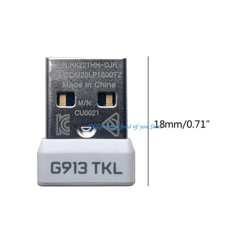 H9EB 2,4 ГГц Объединяющий USB -адаптер беспроводной ключ для беспроводного ключа G913 G915 TKL клавиатура (art.: 3920d1c349614) - 3920d1c349614