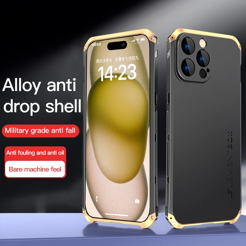 Металлический чехол для Iphone 15 14 13 12 11 Pro Max