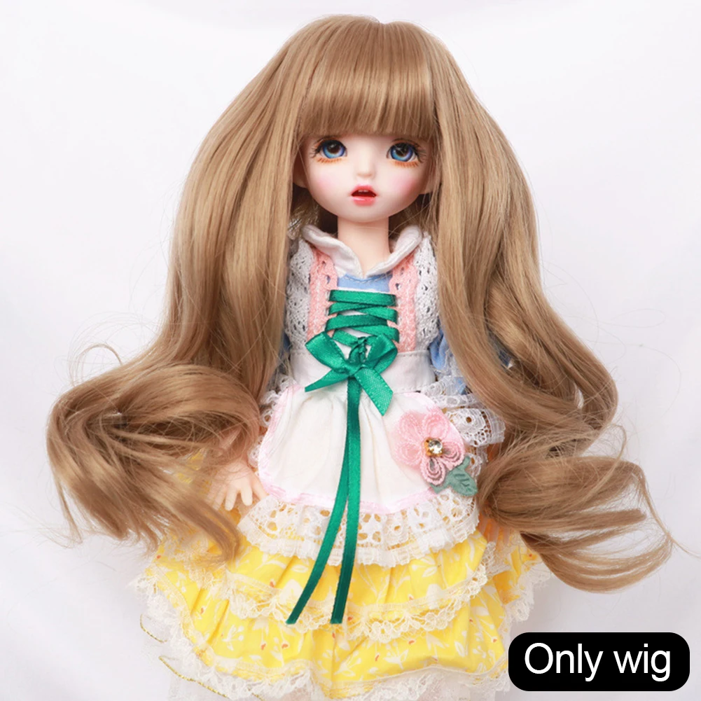 Фото Аксессуары Labubu, окружность головы 15-16,5 см, куклы BJD, короткие длинные волосы, высокотемпературное волокно, мягкий шелковый парик, красочный парик №5