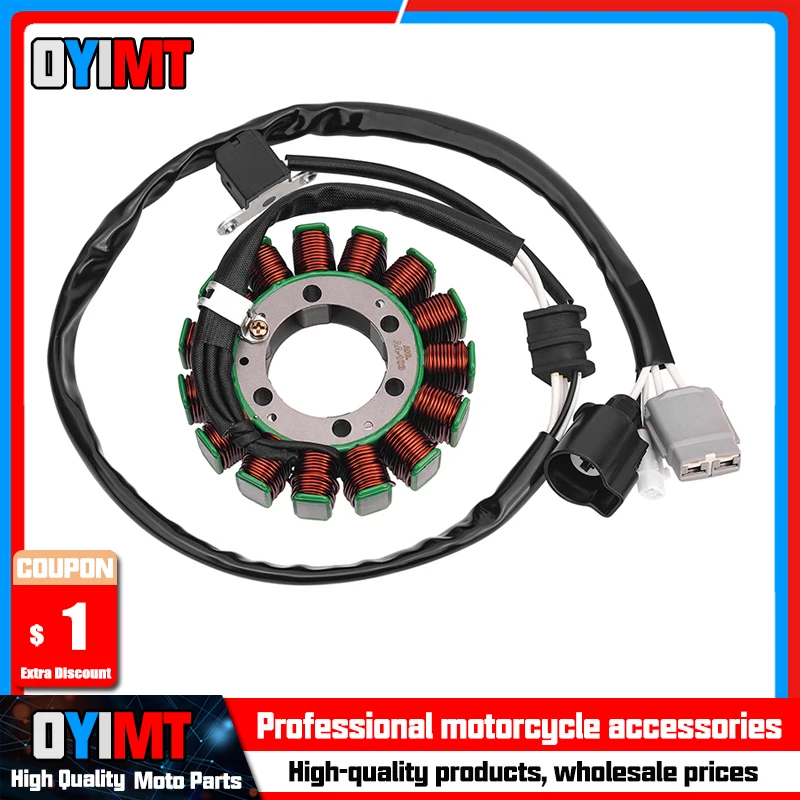 Фото Катушка статора генератора мотоцикла для Yamaha UTV YXE700B YXE700EB YXE700E YXE700ES 2MB-H1410-00-00 Wolverine R-Spec EPS Hunter SE №2