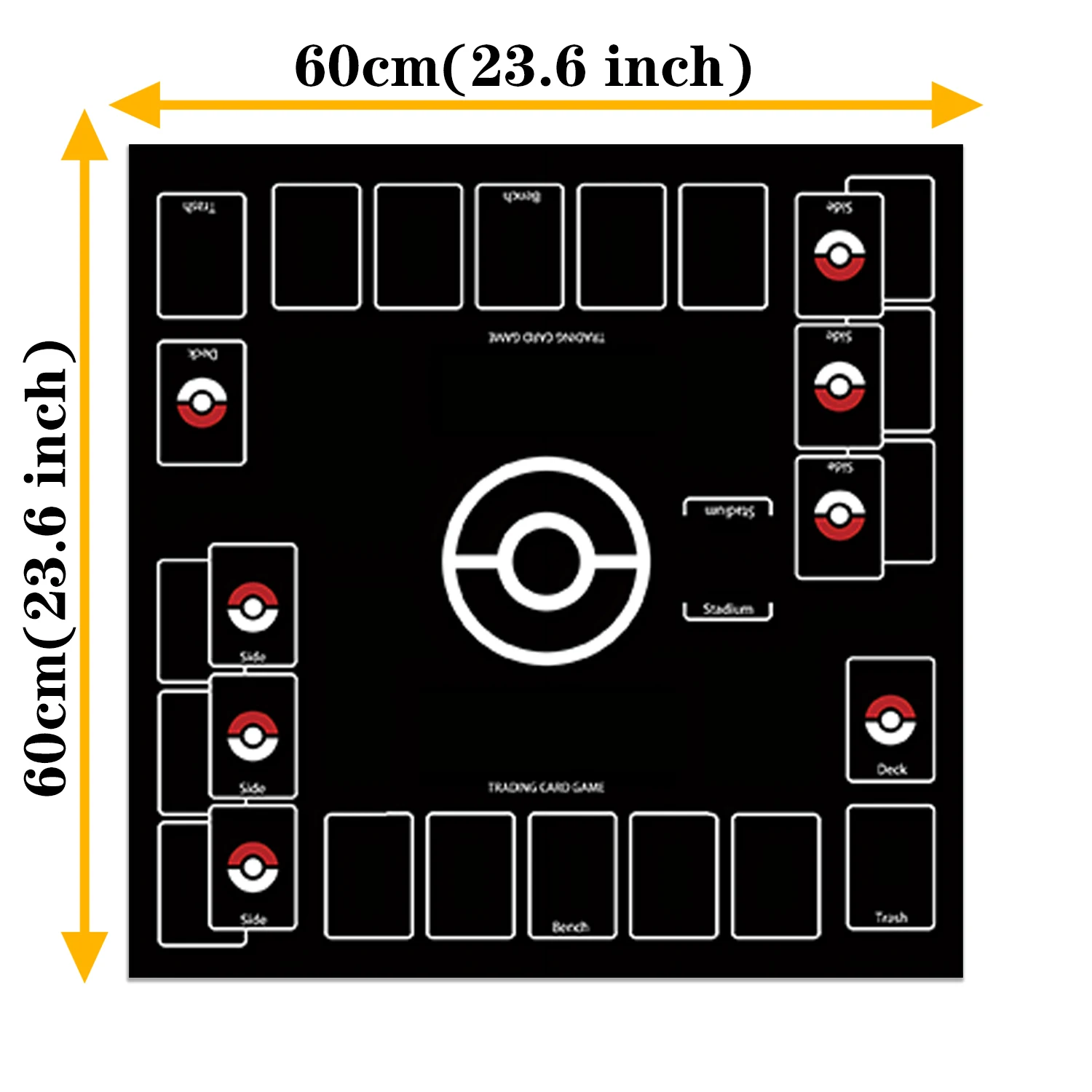 Фото PTCG Battle Playmat Коврик для коллекционных карточных игр Специальные карты для игр на стол Детская игрушка в подарок №2