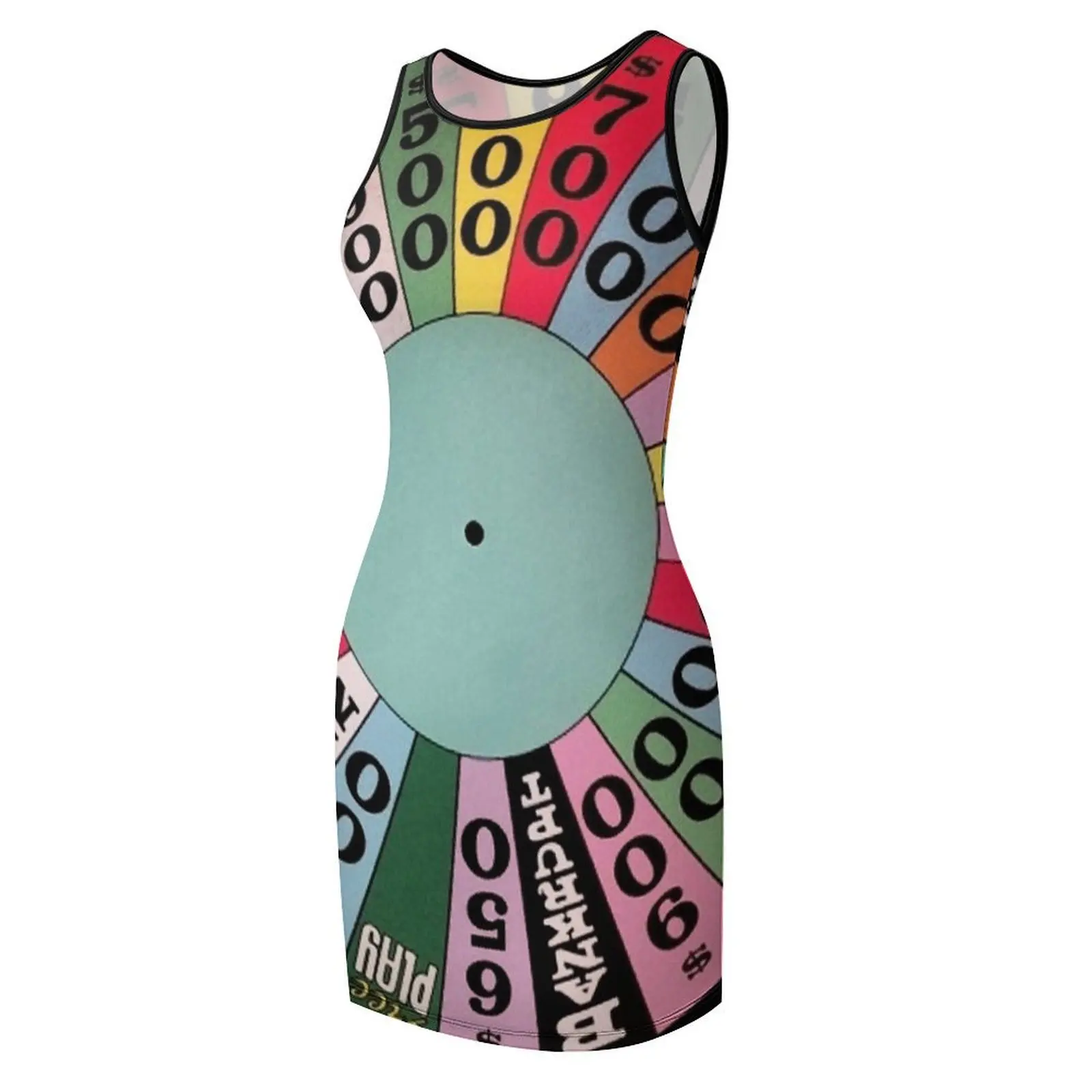 Фото Wheel of Fortune carnival wheel (game show) Sleeveless Sundress womens clothing Cocktail of dresses dresses for women 2025 №4
