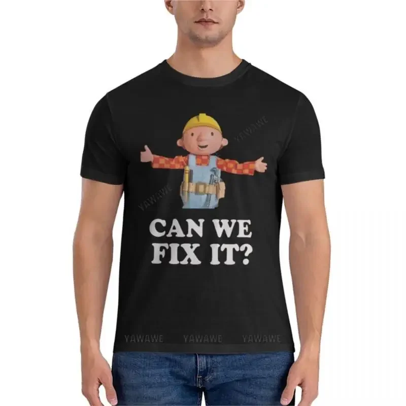 Can We Fix It, Bob the Builder Bob The Builder Can We Fix It Классическая футболка в стиле хиппи, мужская тренировочная рубашка