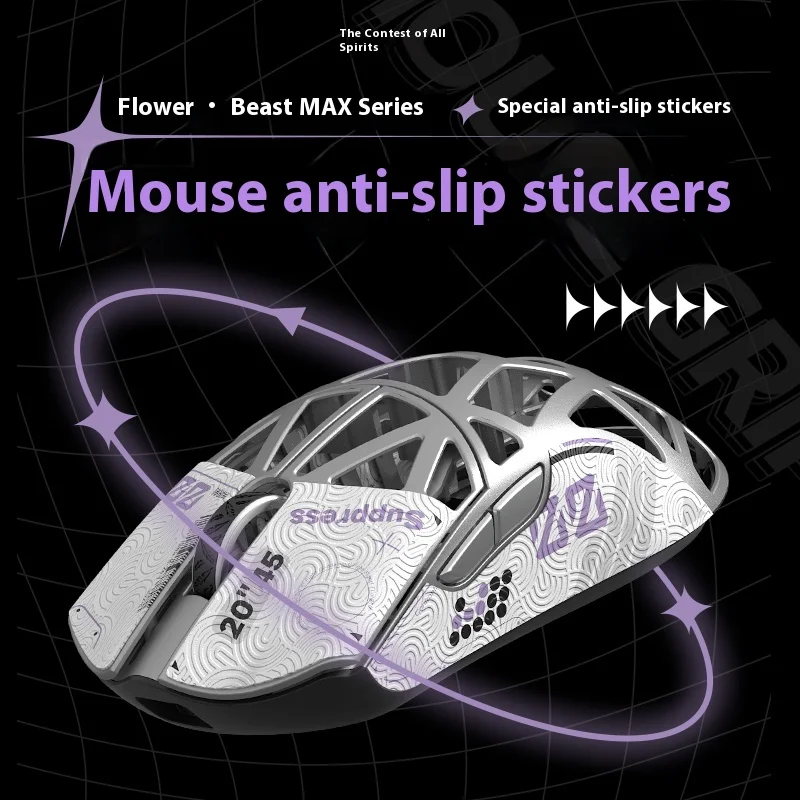 Противоскользящая наклейка для мыши Wlmouse Beastx Max, впитывающая пот, износостойкая защитная лента, аксессуары для игровой мыши