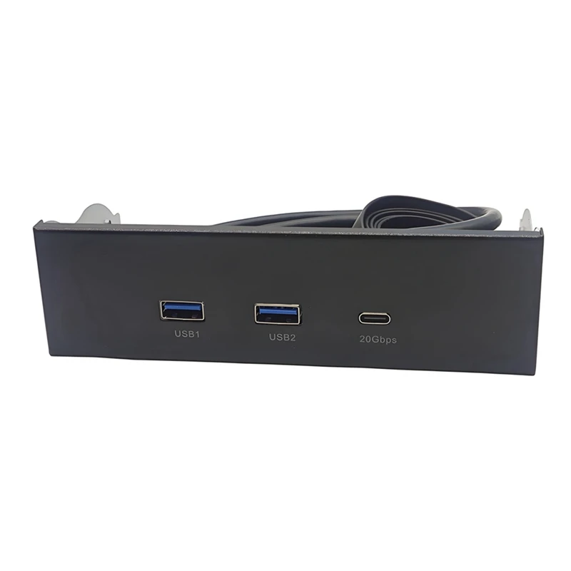 Передняя панель USB для ПК 2-портовый USB 3.2 GEN1 5 Гбитс + 1 порт TYPE-C 10 Гбитс20 Гбитс-концентратор для настольного компьютера 5,25-дюймовый отсек для гибких дисков (art.: 3920cb87e46e4) - 3920cb87e46e4