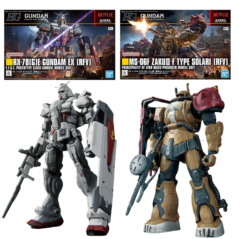 Bandai Ms-06F Zaku2 F Type Solari Фигурки Rx-78 E Gundam EX Игрушки для мальчиков Подарок