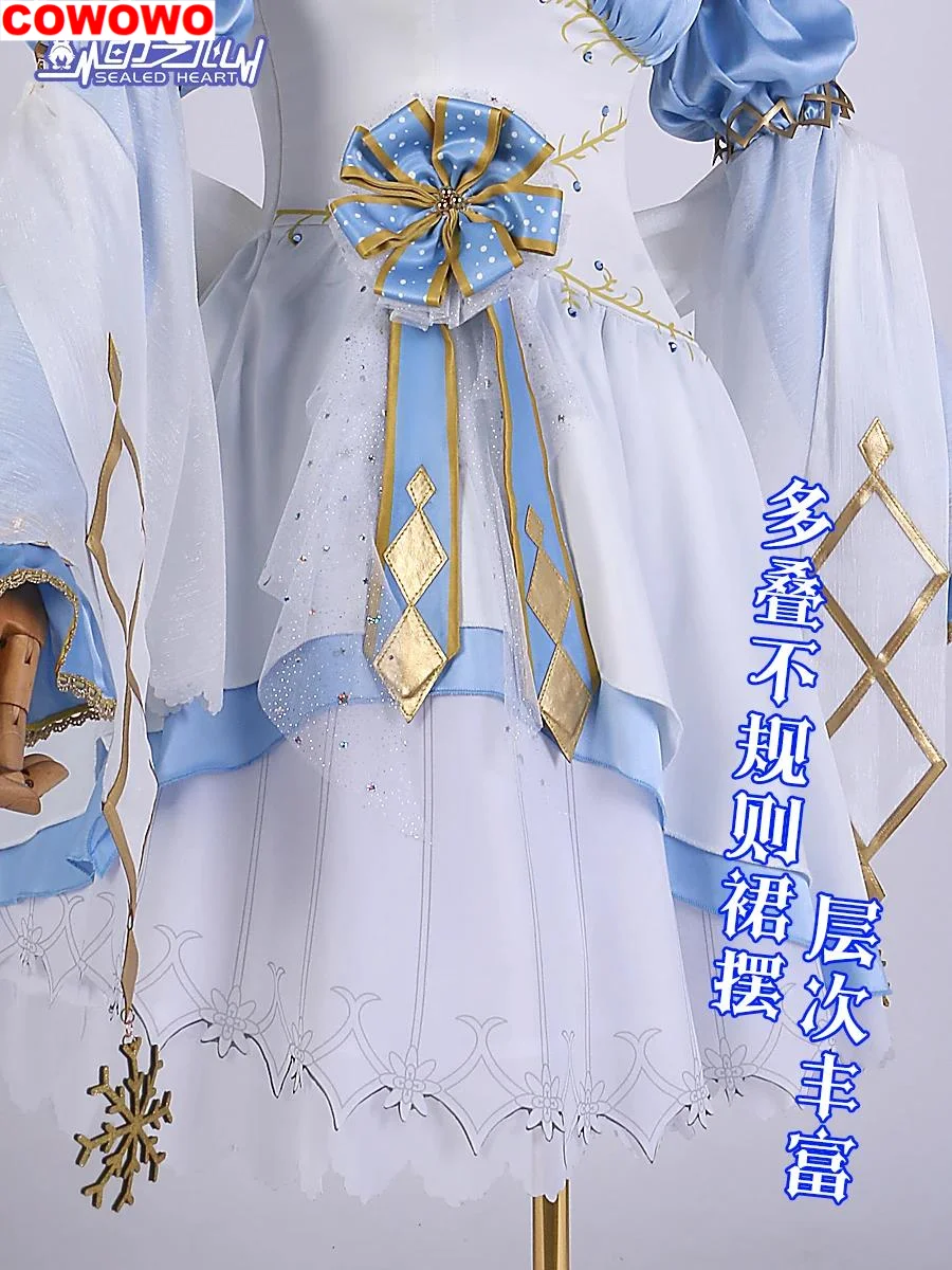 Фото COWOWO аниме Lovelive! Костюм для косплея koдори минами из ледяной иллюзии, свадебное платье, Униформа, костюм для Хэллоуина, женский наряд для вечеринки №5