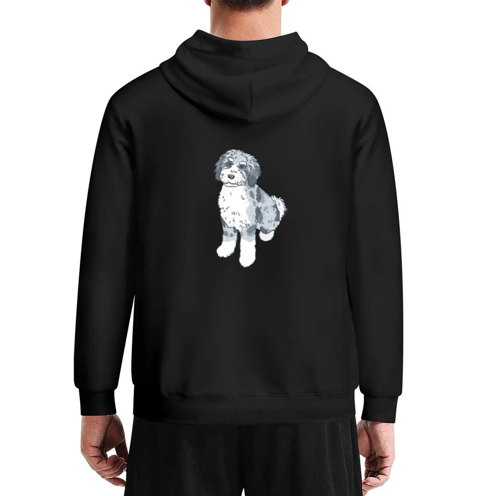 Blue Merle Aussiedoodle Hoodie men clothes mens clothing autumn jacket men anime clothes hoodies for men high quality