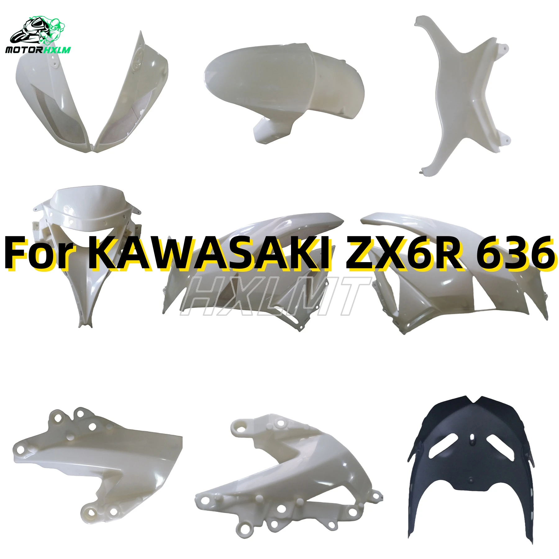 Для Kawasaki ZX-6R ZX6R636 2009 2010 2011 2012 аксессуары для мотоциклов комплект кузова инъекция ABS Полный комплект обтекателей