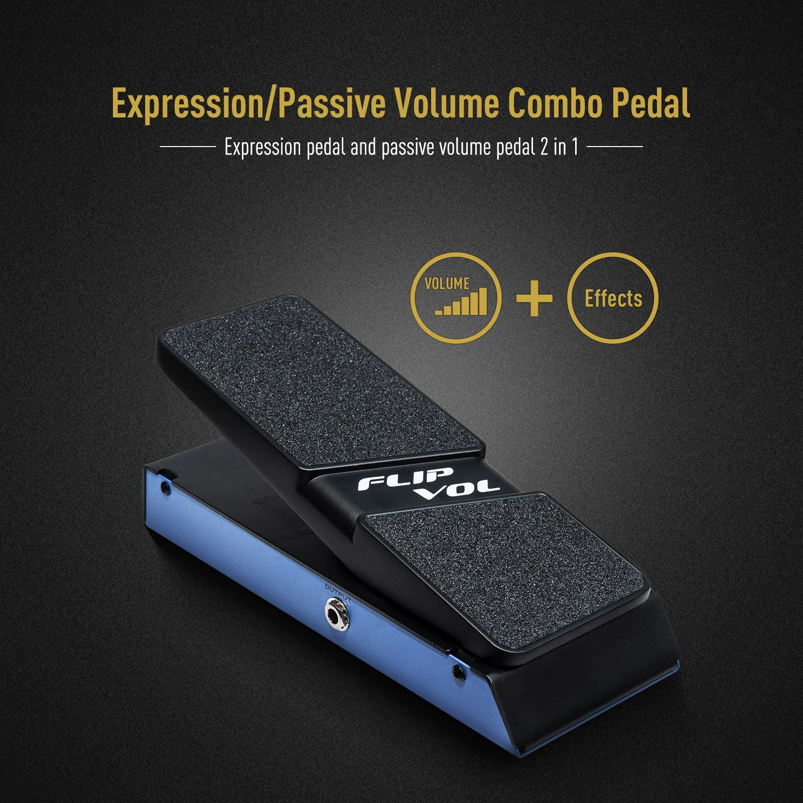 Фото SONICAKE FlipVol Expression EXP и комбинированная педаль экспрессии пассивного объема QEP-20 Металлический корпус №2