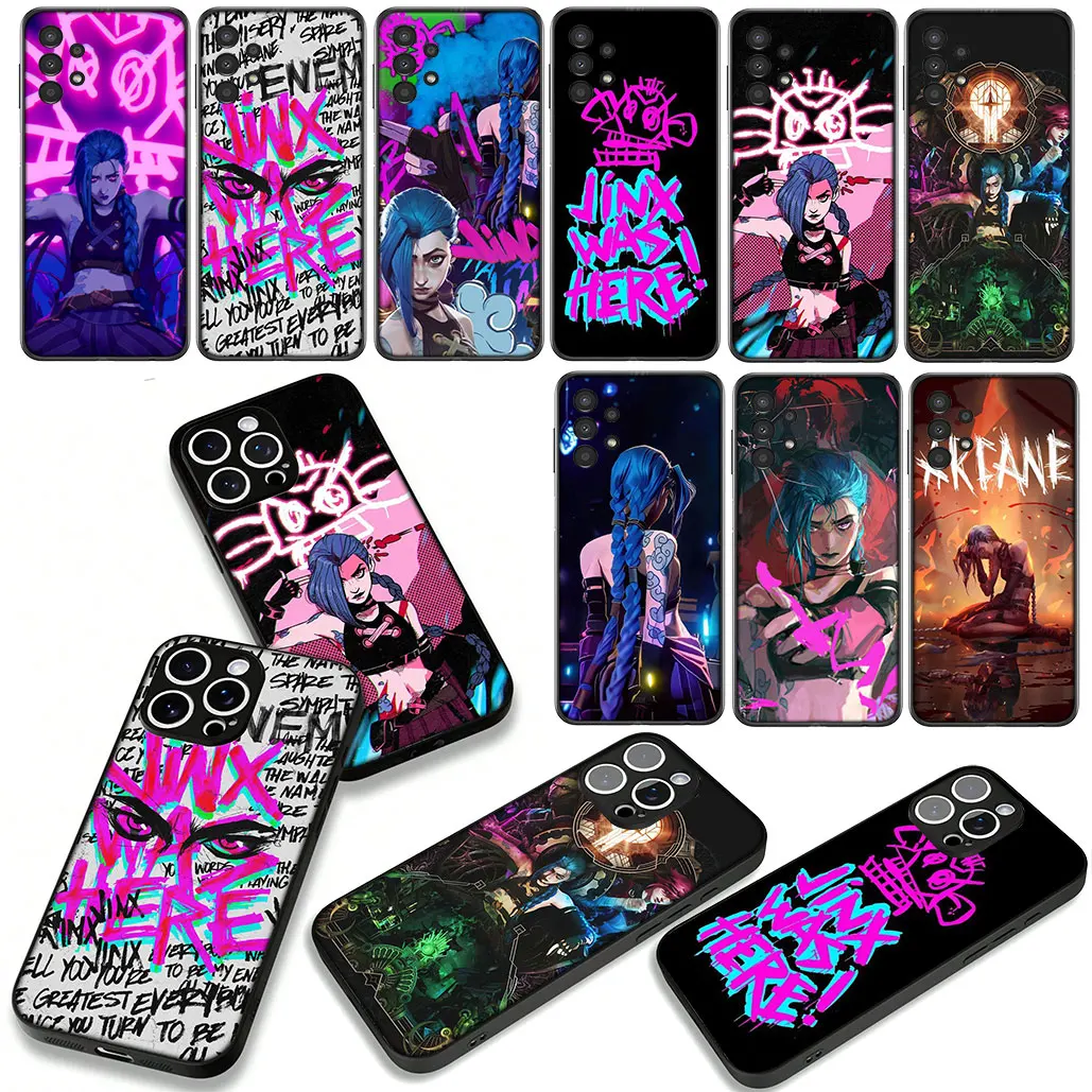Фото Чехол для телефона Game A-Arcanes-Anime Jinxs 1 для Xiaomi Redmi Note 11 9 8 7 10 Pro 14C 7A 9A 9T 10A 10C 11A 9C NFC Мягкий корпус №3