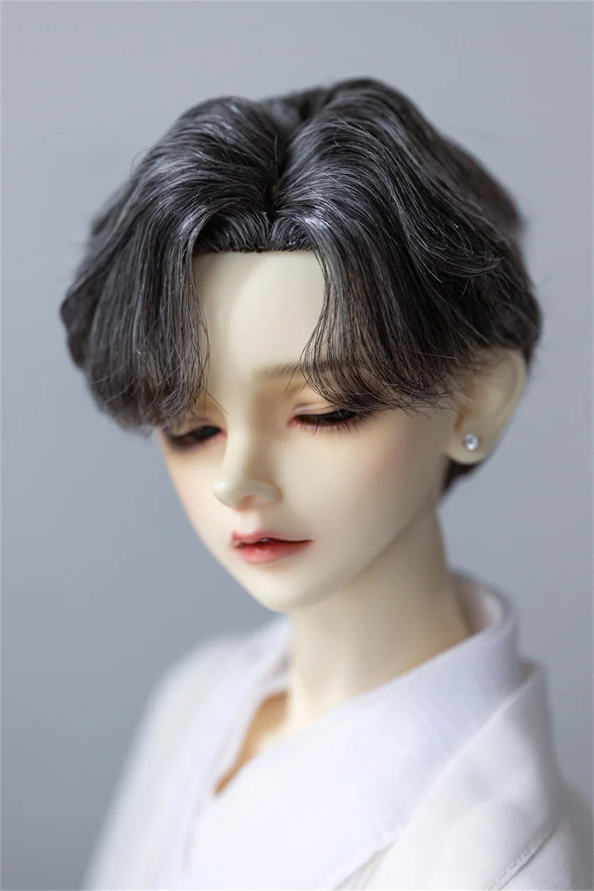 Мужской парик BJD 1/3 и 1/4 молочного шелка с коротким крючком для лба, короткие волосы для укладки zp