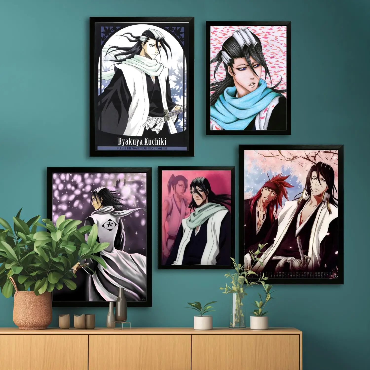 Byakuya kuchiki комиксы холст художественный постер, настенная живопись печать, современные семейные постеры для декора спальни, декоративная живопись