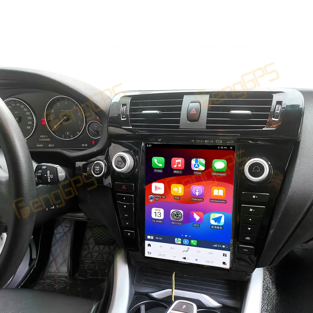 Фото Android 14 12,1-дюймовый автомобильный радиоприемник Tesla с экраном для BWM X3 2014-2016, автомобильный GPS-навигатор, беспроводной мультимедийный автомобильный радиоприемник Carplay №2