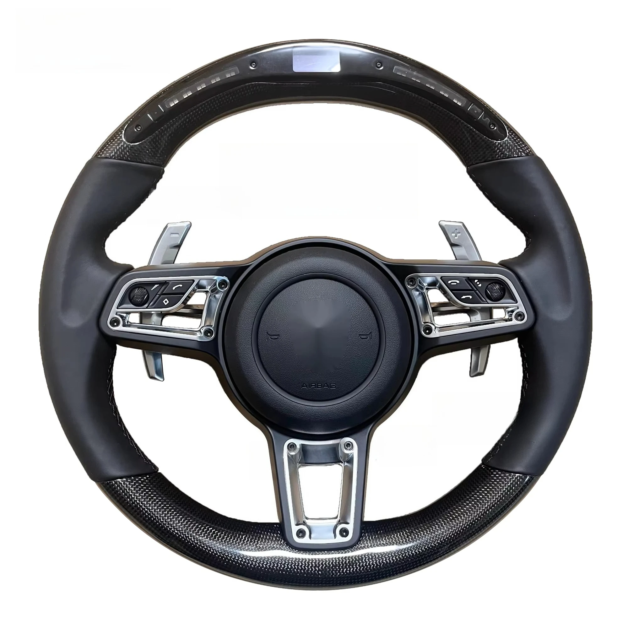 Руль из натуральной кожи для Porsches, совместимый с моделями Panamera Macan Cayenne 918 911 718 970 971 958