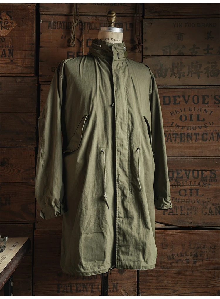 Фото Прочный Bronson M65 PARKA Test Sample Parker Coat MOD Легкая водонепроницаемая уличная куртка №2