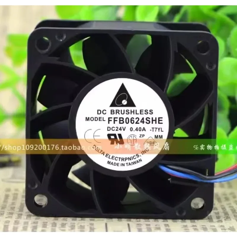 Новый вентилятор процессора для Delta FFB0624SHE DC24V 0.57A 0.40A 6038 6 см инверторный охлаждающий вентилятор 60*60*38 мм