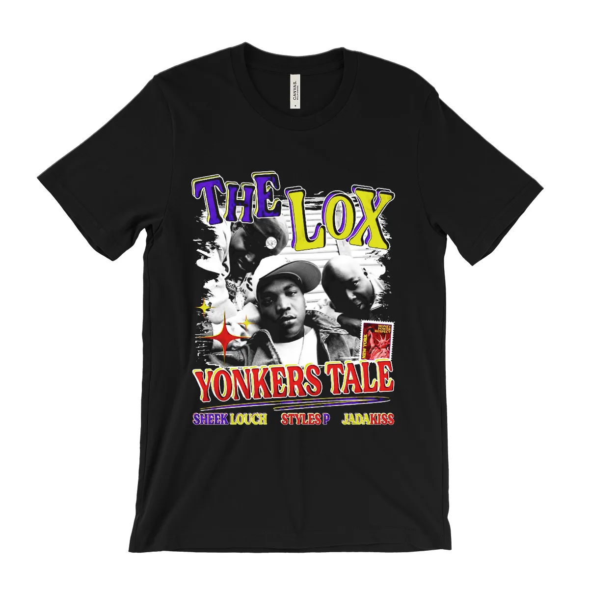 Футболка The Lox-Yonkers Tale Sheek Louch Styles P Jadakiss 90s vntg raptee