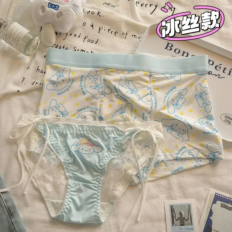 2 шт. Sanrio Hello Kitty нижнее белье для пары милый мультфильм девчачье сердце женские трусы Kawaii мужские трусы-боксеры сексуальный подарок для пары (art.: 3920cbcafccdb) - 3920cbcafccdb