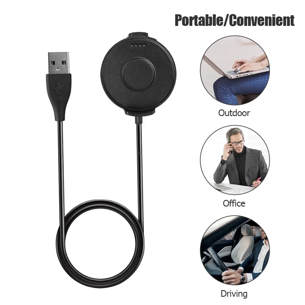 Магнитный USB-кабель для зарядки, 1 м, настольное зарядное устройство, док-станция для Ticwatch Pro 2020, аксессуар для умных часов (art.: 3920d104a5ad3) - 3920d104a5ad3