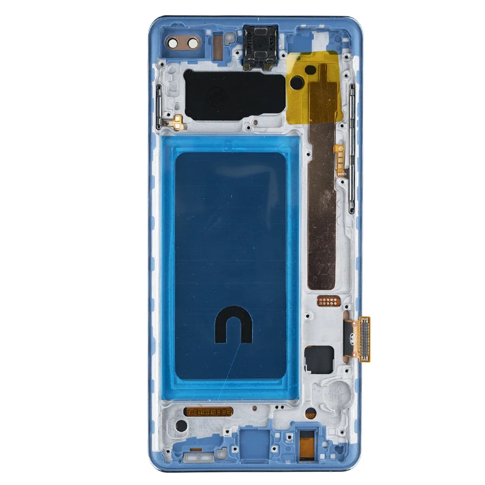 Фото изогнутый экран incell для Galaxy S10 Plus S10 + G975 G975F/DS ЖК-дисплей цифровой сенсорный экран с рамкой для Galaxy S10 LCD G973F №4