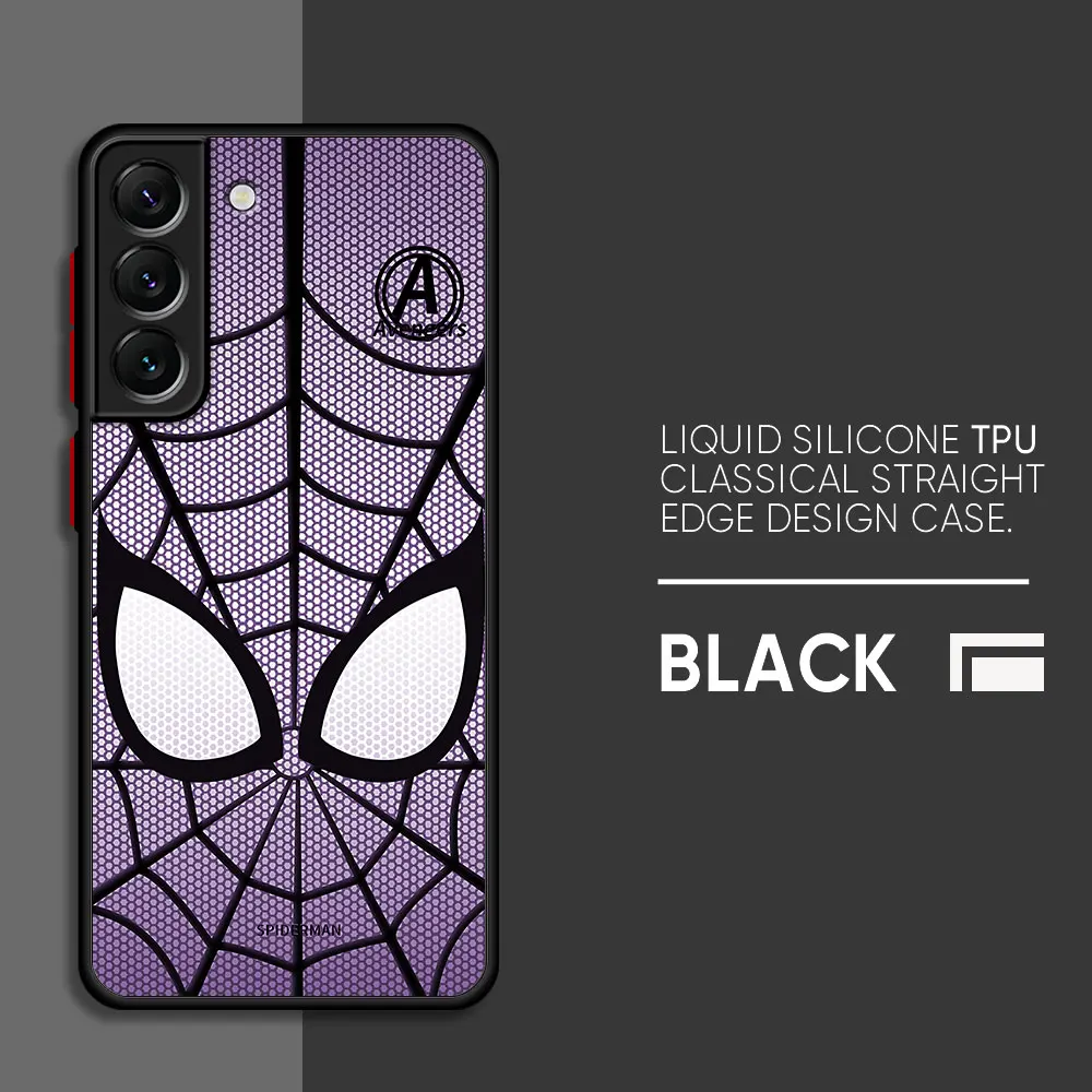 Фото Чехол с логотипом Marvel Sipiderman для Samsung Galaxy A52s A21s A31 A71 A51 Note 20 10 A30s A70 A50 A12 A21s A70 A05 Note 9 8 Cover №4