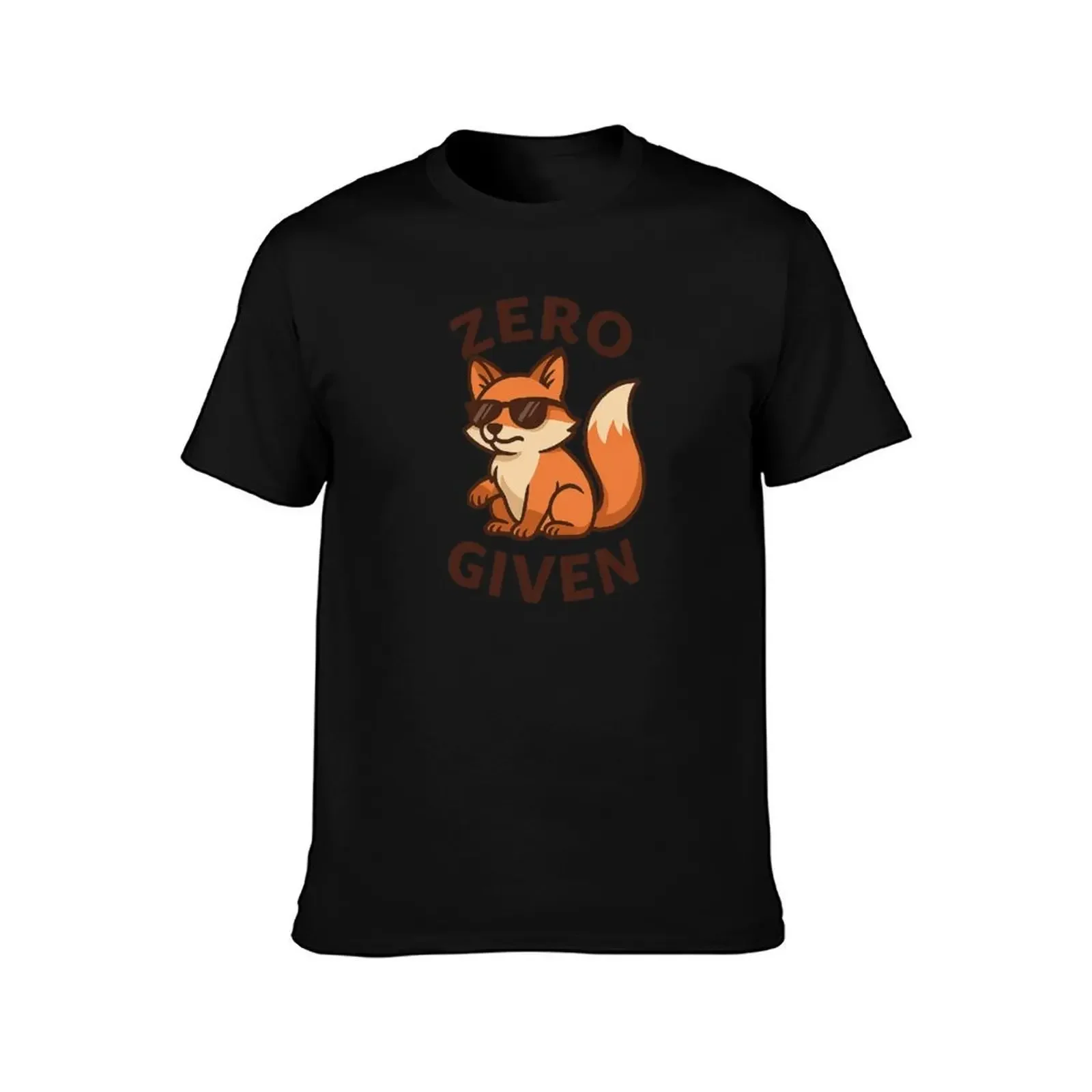 Фото Zero Given – футболка Cool Fox in Shades, забавная рубашка в стиле аниме, хлопковые мужские футболки большого размера, повседневные стильные футболки №2