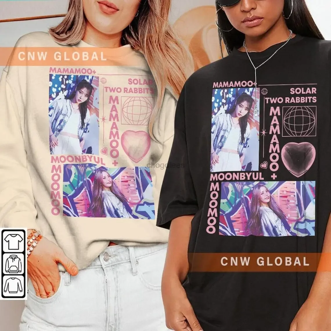 Mamamoo Kpop ShirtTwo Rits Толстовка для альбома 7 Mamamoo два Rits альбом винтажный Ретро графика музыка унисекс подарки веер Толстовка K