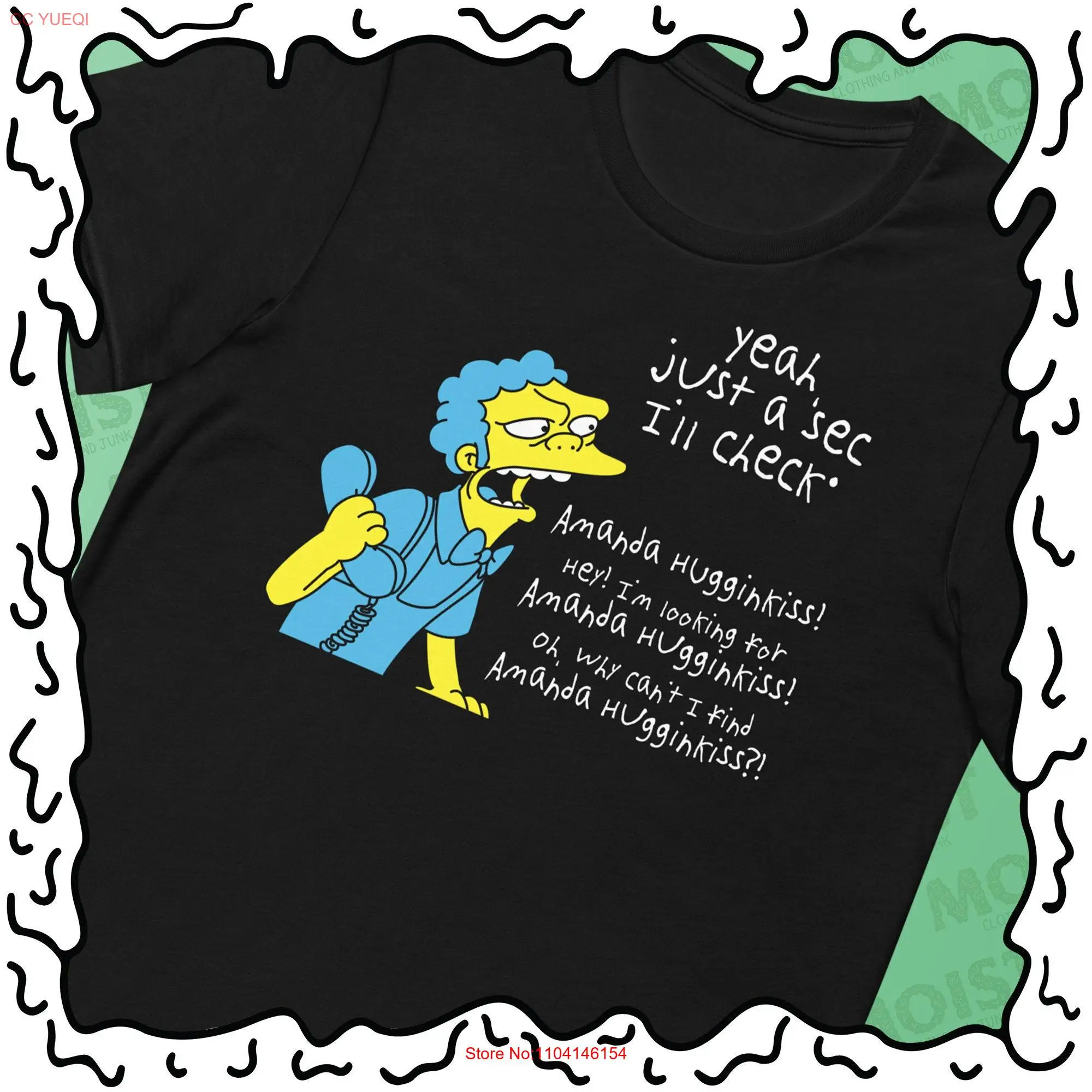 Moe Szyslak Кривошип звонки футболка длинные или короткие рукава
