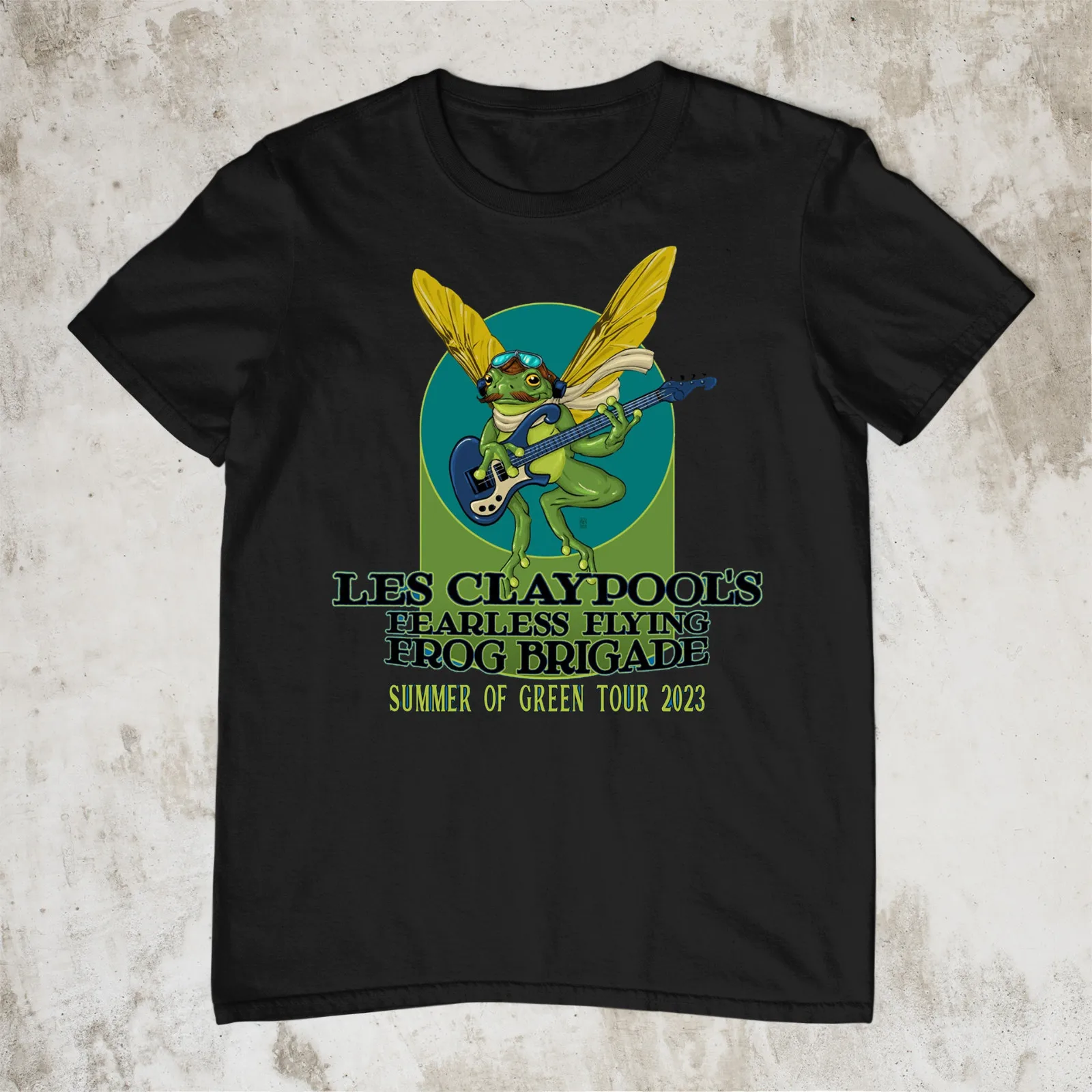 ГОРЯЧАЯ футболка Les Claypool Summer of Green Tour, черная футболка, все размеры 1T83.