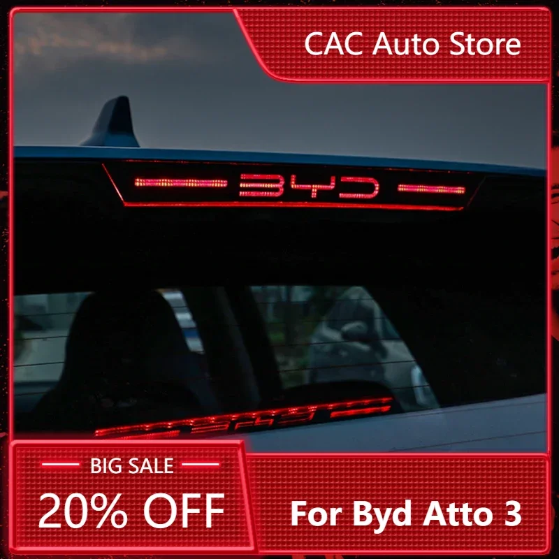 Подходят для Byd Atto 3 2022 2023 наклейки для тормозных эконаклеек с логотипом автомобиля, текстура из углеродного волокна, детали для автомобилей