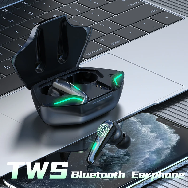 Фото Новинка, Bluetooth-наушники G11, Беспроводная Bluetooth-гарнитура, Игровые наушники-вкладыши, бесплатная доставка с микрофоном, зарядная коробка №2
