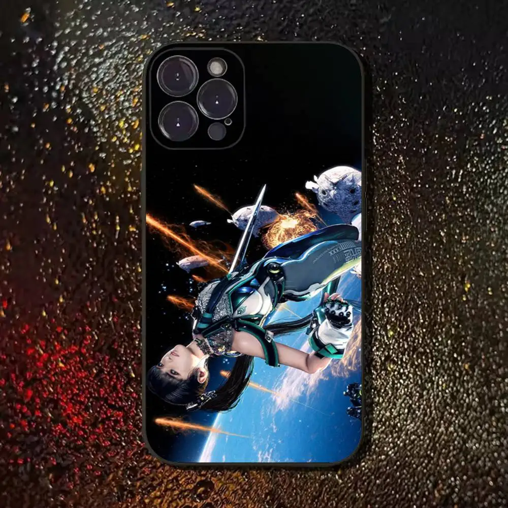 Фото Чехол для телефона Eve Game Stellar Blade для iPhone 17,16,15,14,13,12,11 Plus, Pro Max, XS, X, XR, SE, Mini,8,7, мягкий силиконовый черный чехол №3