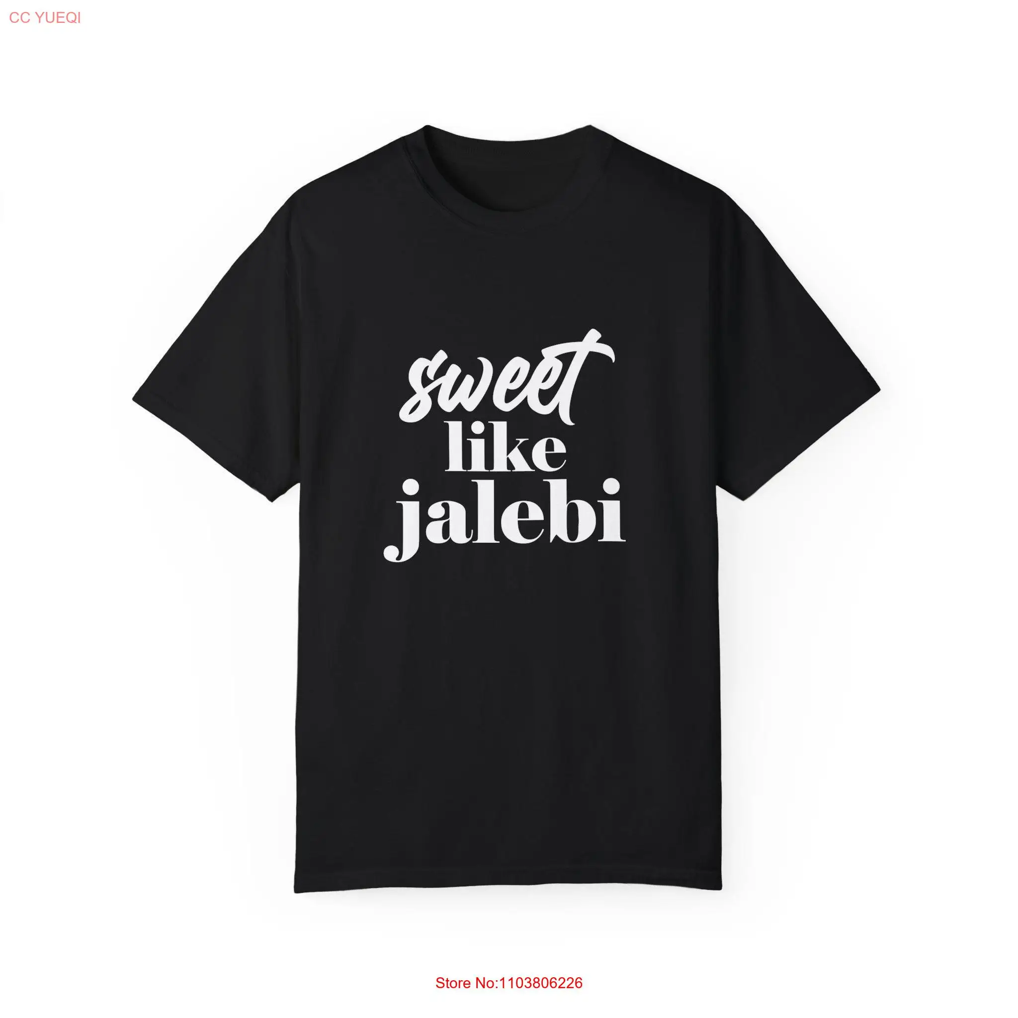 Футболка Sweet Like Jalebi Comfort Colors Южной Азии, индийский дези, поп-арт, с длинными или короткими рукавами