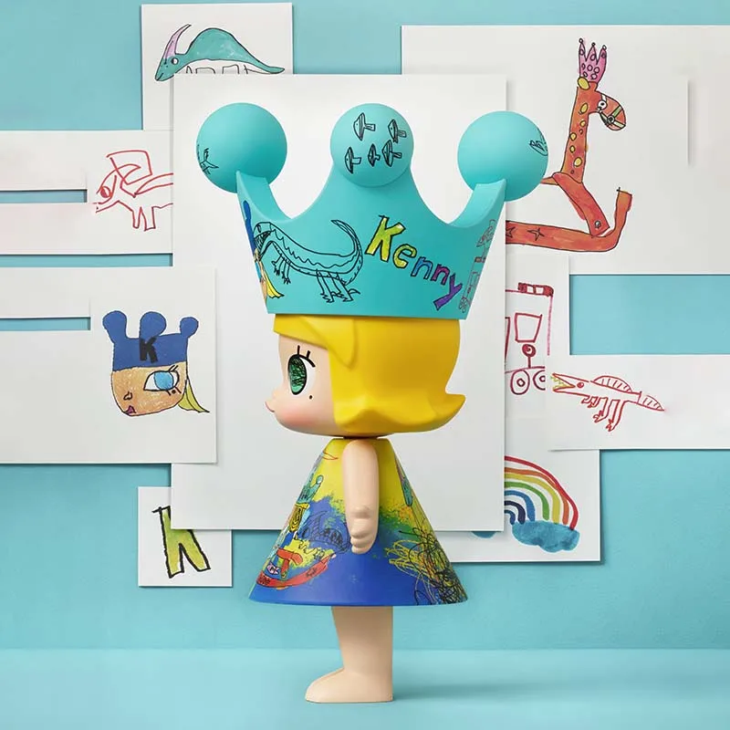 Фото POPMART POP MART MEGA ROYAL MOLLY Детство 400% Коллекция Princess Tide Play Модные игрушки Kawaii Аниме Экшн-сюрприз Подарки №4