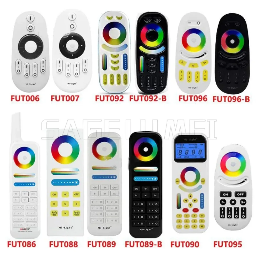 Фото НОВЫЙ FUT089 FUT092 FUT088 FUT100 FUT006 4 6 8 100 зон MiBoxer 2,4G RF Пульт дистанционного управления беспроводным контроллером RGBCCT Светодиодная лампа №2