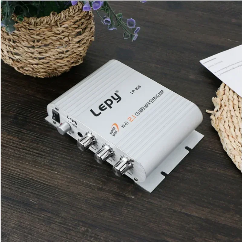 Фото LEPY838 Мини-аудио HiFi Bluetooth 5,0 Усилитель класса D Tpa3116 Цифровой усилитель 50 Вт * 2 Домашнее аудио Автомобильный морской USB/AUX IN №4