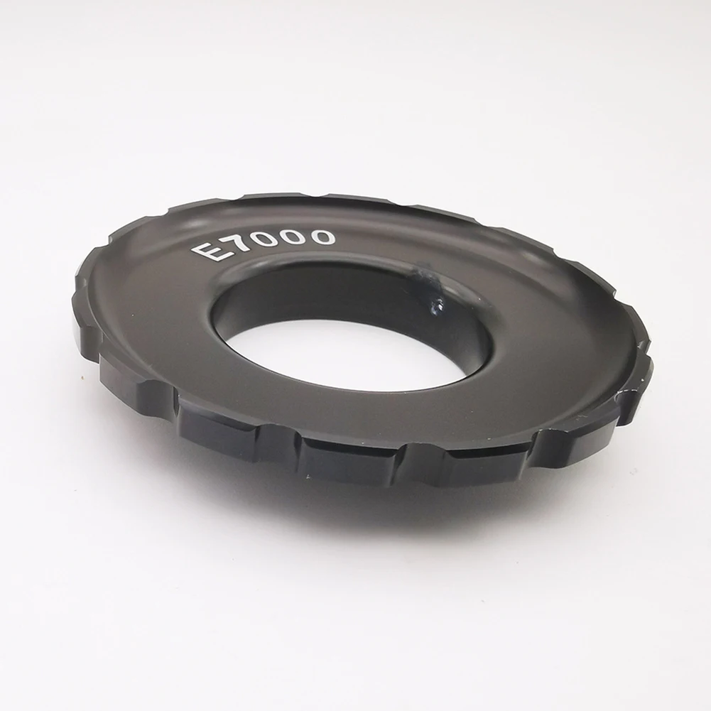 Фото Запирающая крышка звездочки для Shimano E5000 E7000 E8000 MID-двигатель 20 г/10 г/12 г, черная блокирующая крышка из алюминиевого сплава №2