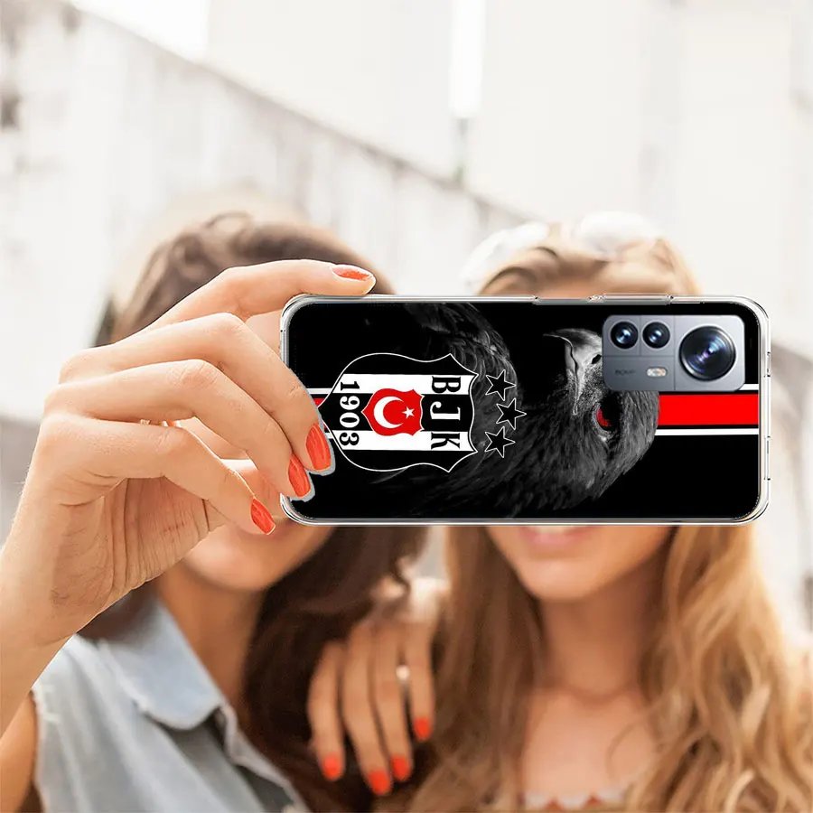 Модный чехол для телефона Besiktas BJK для Redmi Note 13 Pro Plus 14 Pro+ 12S 12 11S 11T 11E 11 10S 10 9S 9 Xiaomi Capa TPU (art.: 3920d2044e1ff) - 3920d2044e1ff