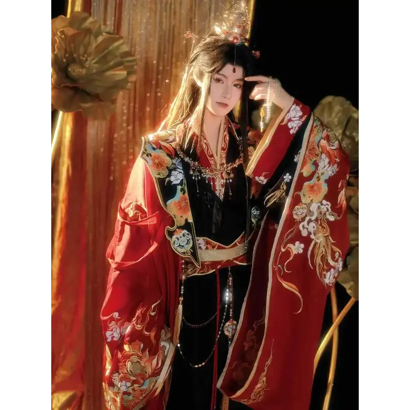 Фото Tian Guan Ci Fu tai zi Platinum Peacock Hua cheng Костюм Xie Lian Yue Shen Косплей Хэллоуин вечеринка; 4.f'7;j,3' №3