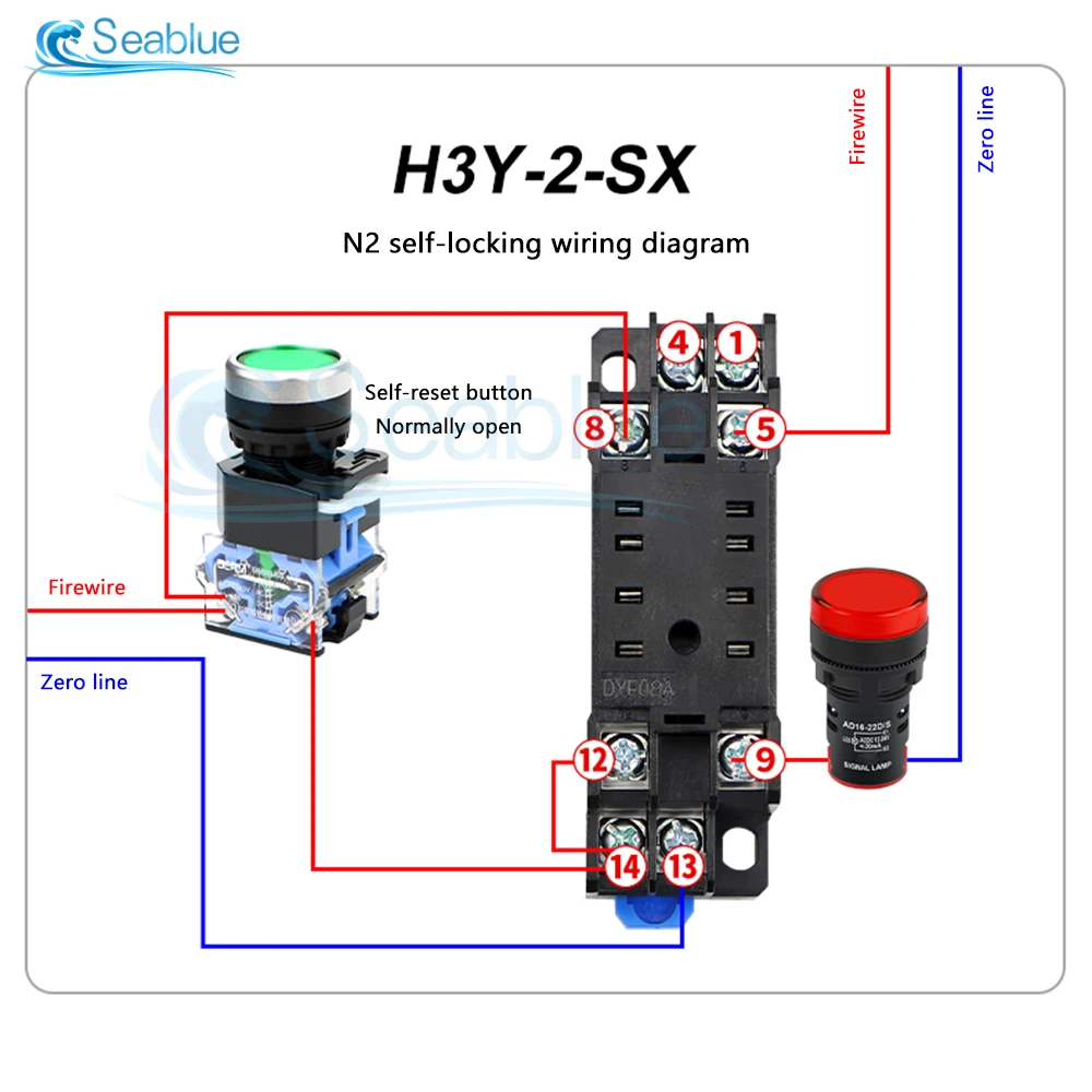 Фото H3Y-2-SZ DC 12 В постоянного тока 24 В переменного тока 220 В контроллер задержки включения светодиодный цифровой дисплей реле времени 8-контактное с базой №4