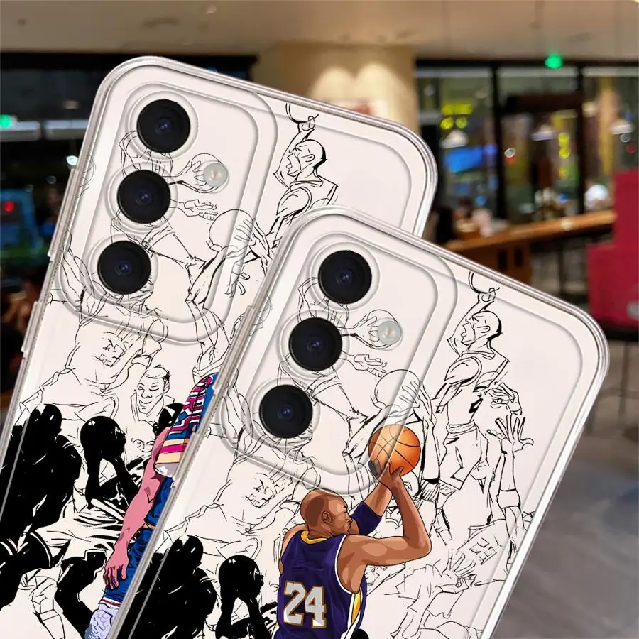 Фото Чехол для телефона Basketball Star для Samsung Galaxy A50 A51 A55 A72 A05 A54 A50 A03 A56 A52 A71 A04 A31 A02 A73 A06 A53 Soft Cover №5