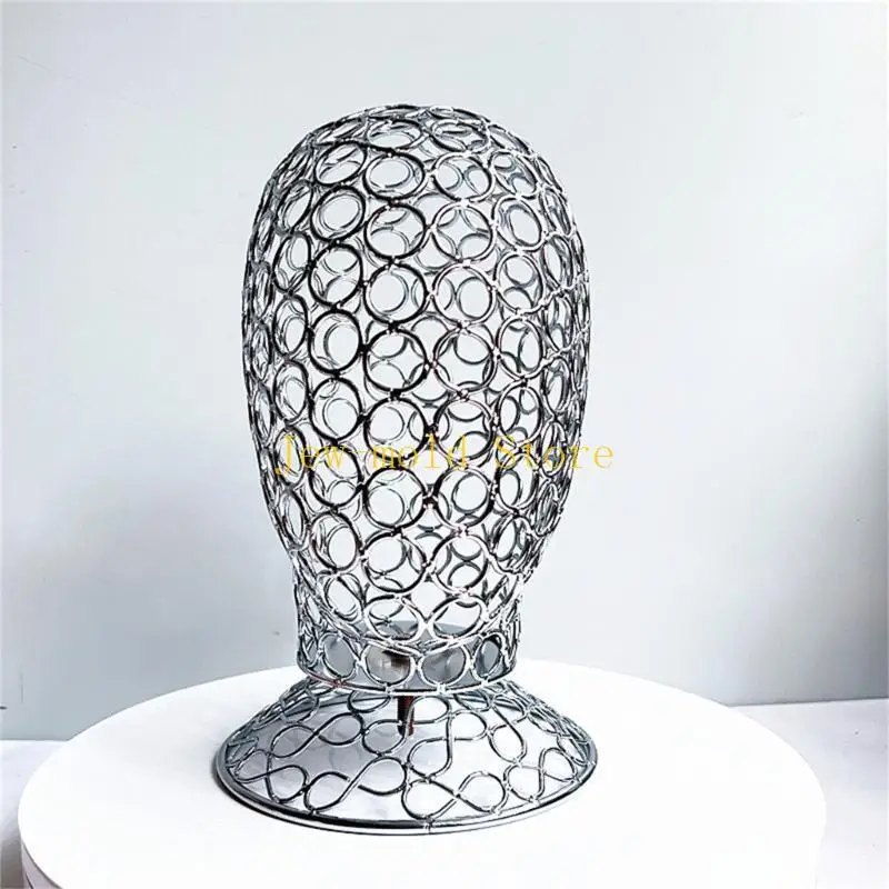 C71B Creative Iron Art Art Stand Mannequin Head Hollow Iron Hat Rack Подходит для шляпы Упаковка и стойки для украшений