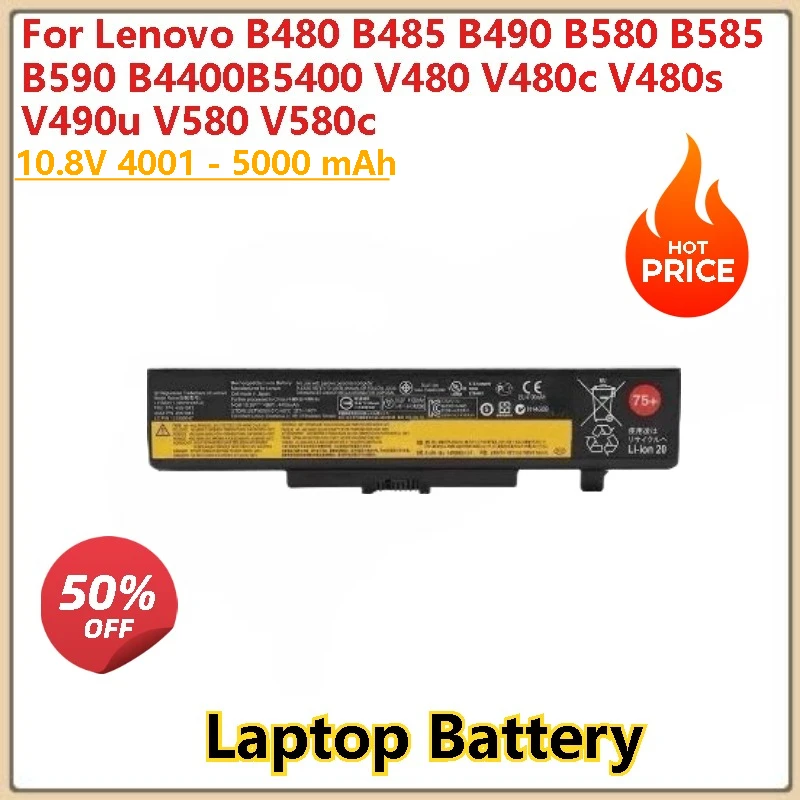 Аккумулятор для ноутбука 4001-5000 мАч для Lenovo Thinkpad Edge E430 E430C E435 B4400 B5400 V480 V480c V580 E530 E535 E540 B480 B485 B490