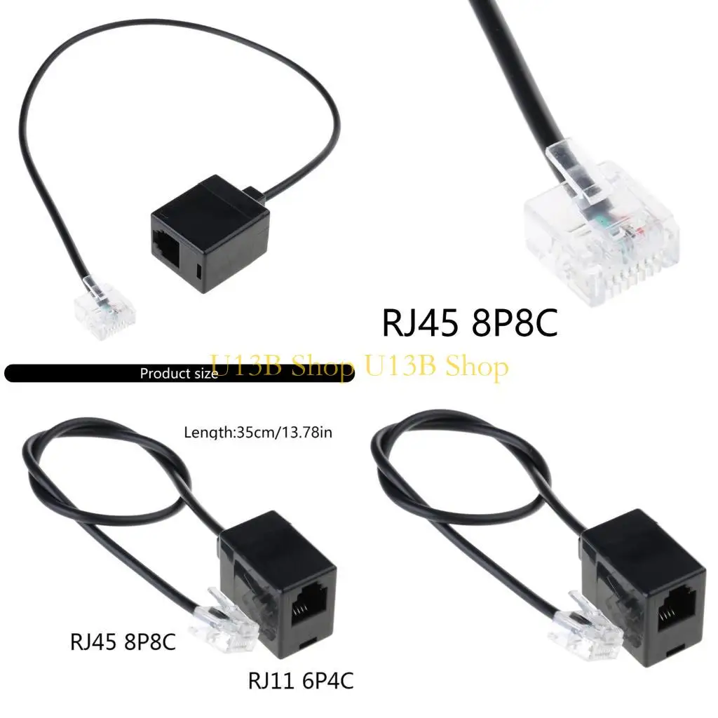U13B Ethernet RJ45 Мужчина -RJ11 -адаптерный кабельный разъем Adapter RJ45 TO RJ11 Converter